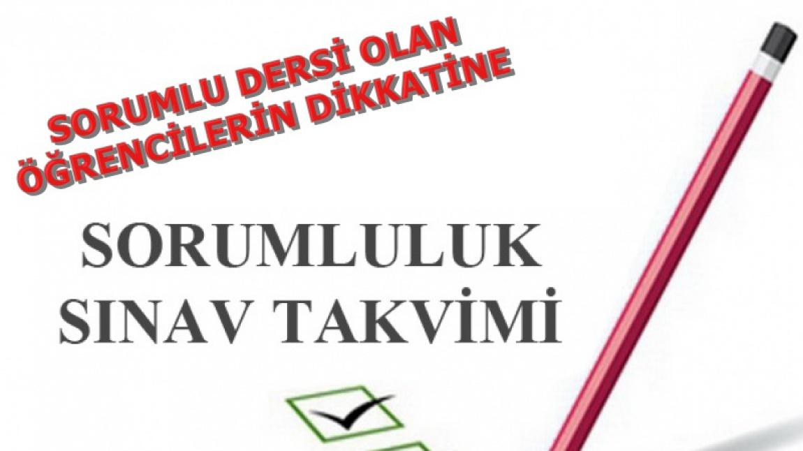 Sorumluluk sınav takvimi